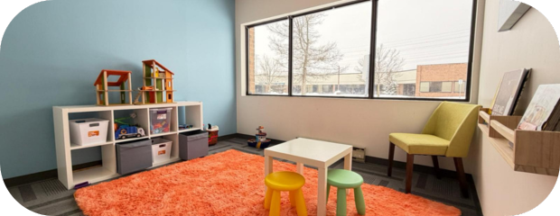 Home Child-focused therapy clinic environment at Nurest Center in Ottawa
